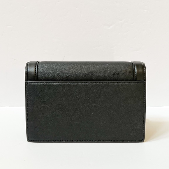 Michael Kors Jet Set Large Flap Shoulder Crossbody Bag Black - Picture 4 of 11